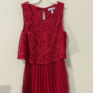 red kids dress